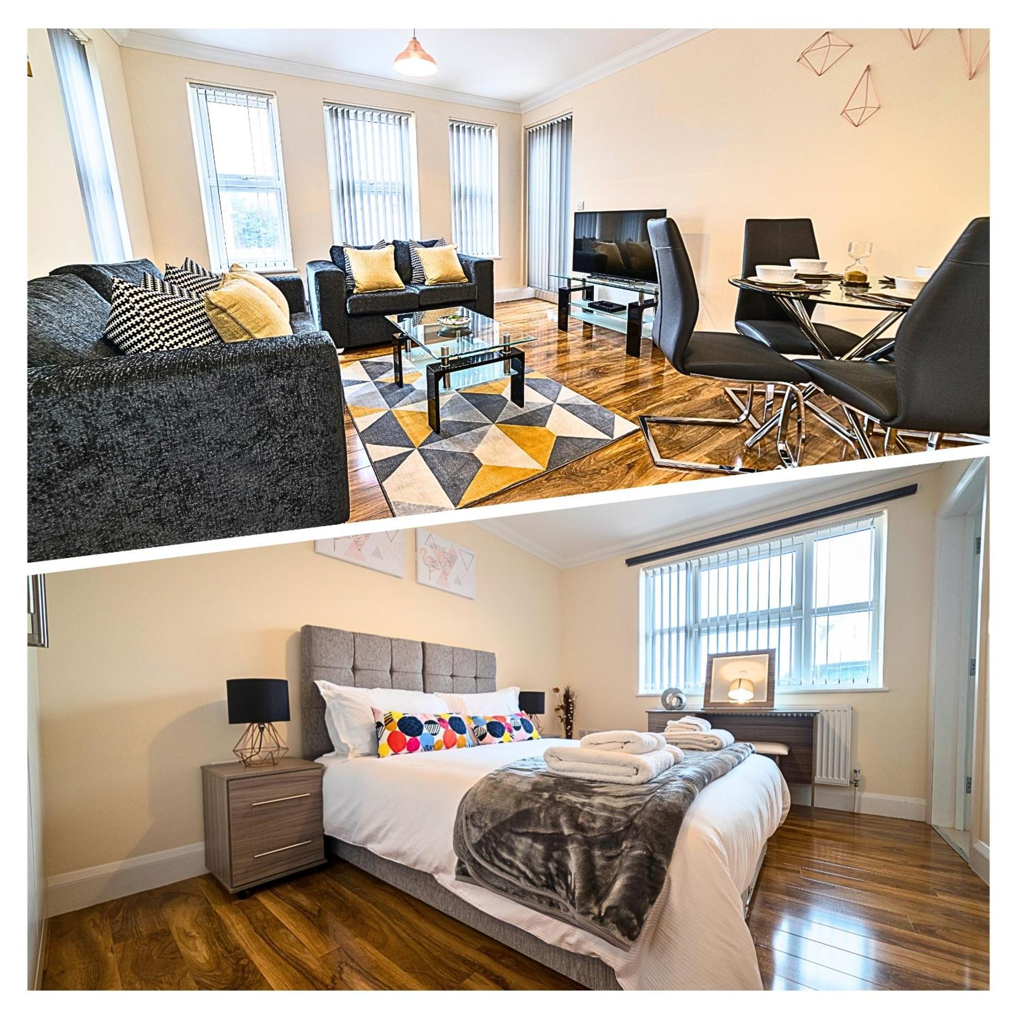 Heathrow Rare Find 2 Bedroom Plus 2 Bathroom Flat - Sleeps 6- Free Parking- Close To Heathrow Terminals-Quiet Development Stanwell Exteriör bild